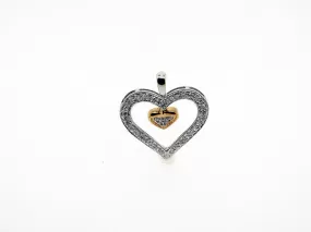 14KT White Gold Diamond Pendant