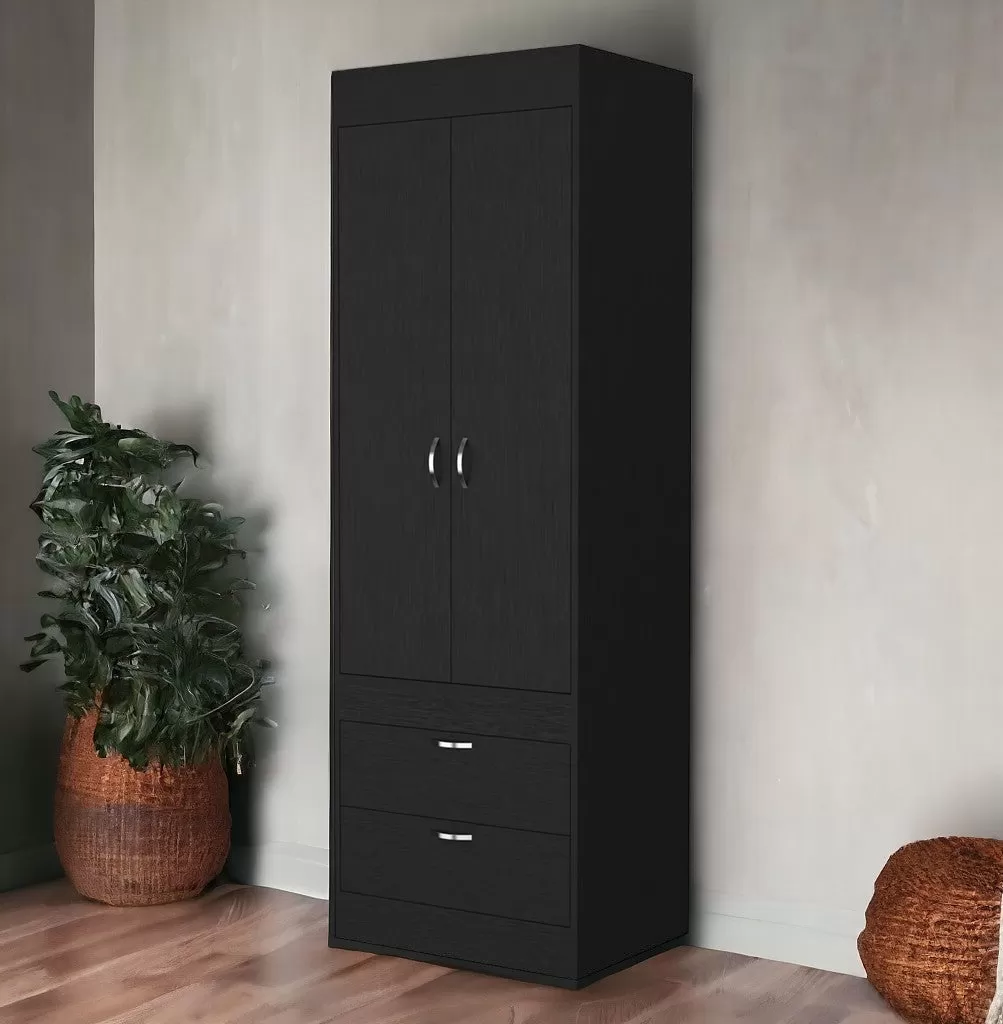 23 Black Two Drawer Dresser