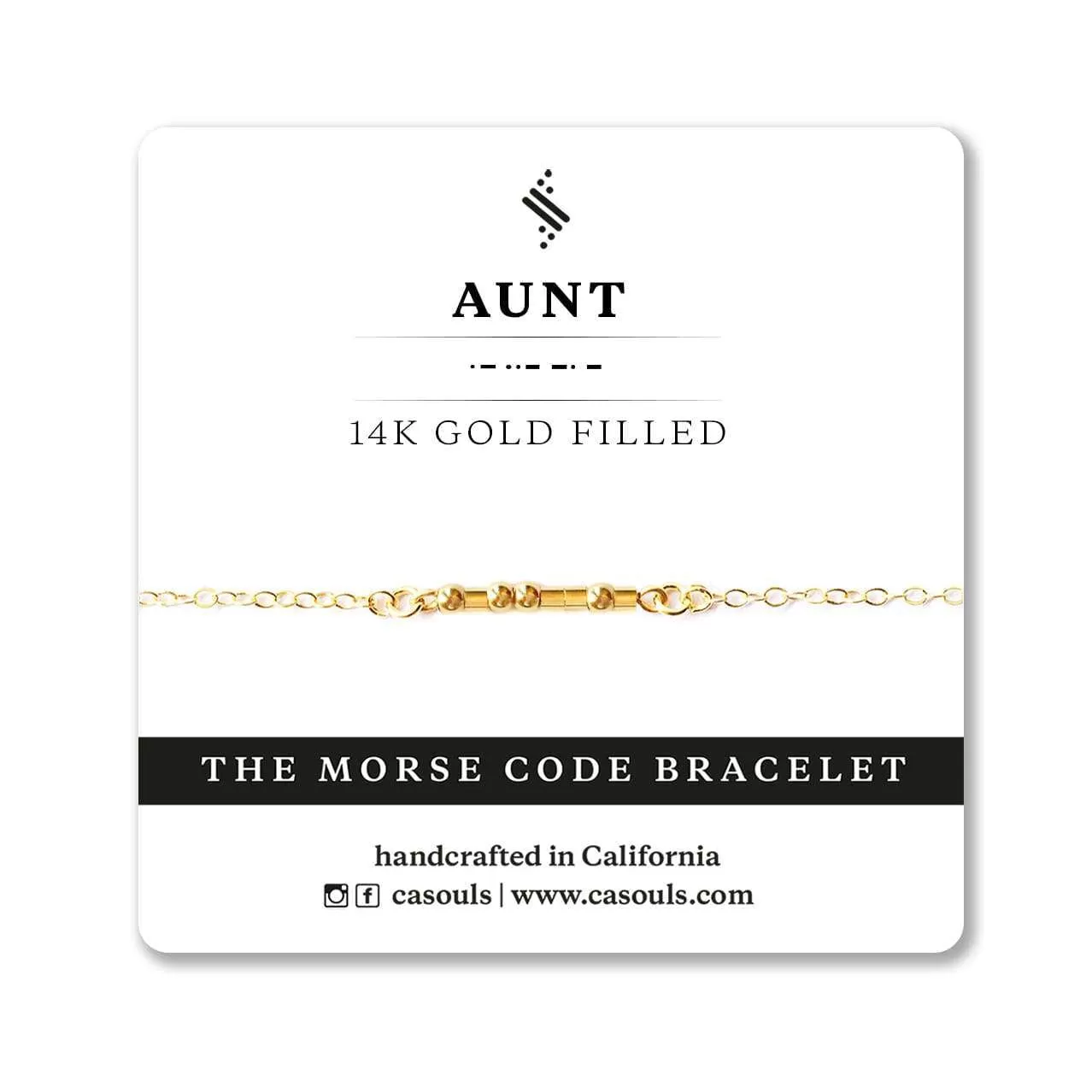 AUNT MORSE CODE BRACELET