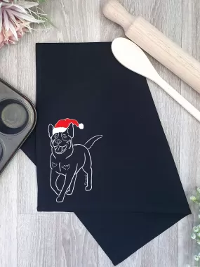 Australian Cattle Dog Christmas Edition Tea Towel