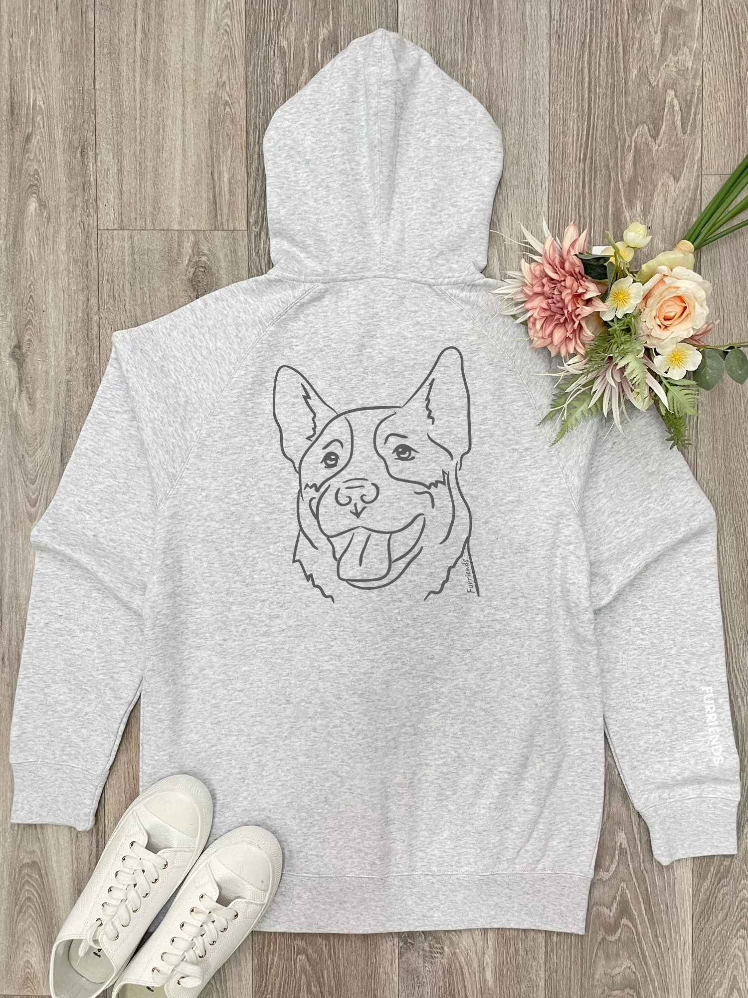 Australian Cattle Dog Zip Front Hoodie