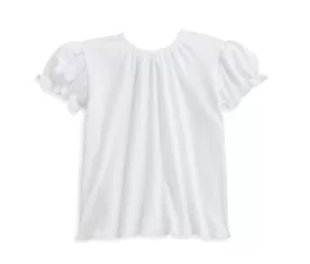 Bella Bliss - Stormy Short Sleeve Blouse - White