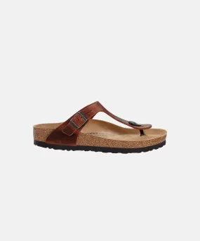 Birkenstock Gizeh Oiled Leather Earth Red Sandals