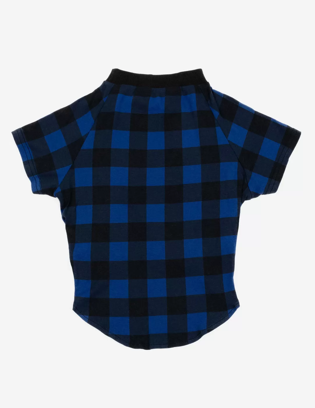 Black & Navy Plaid Matching Family Pajama Set