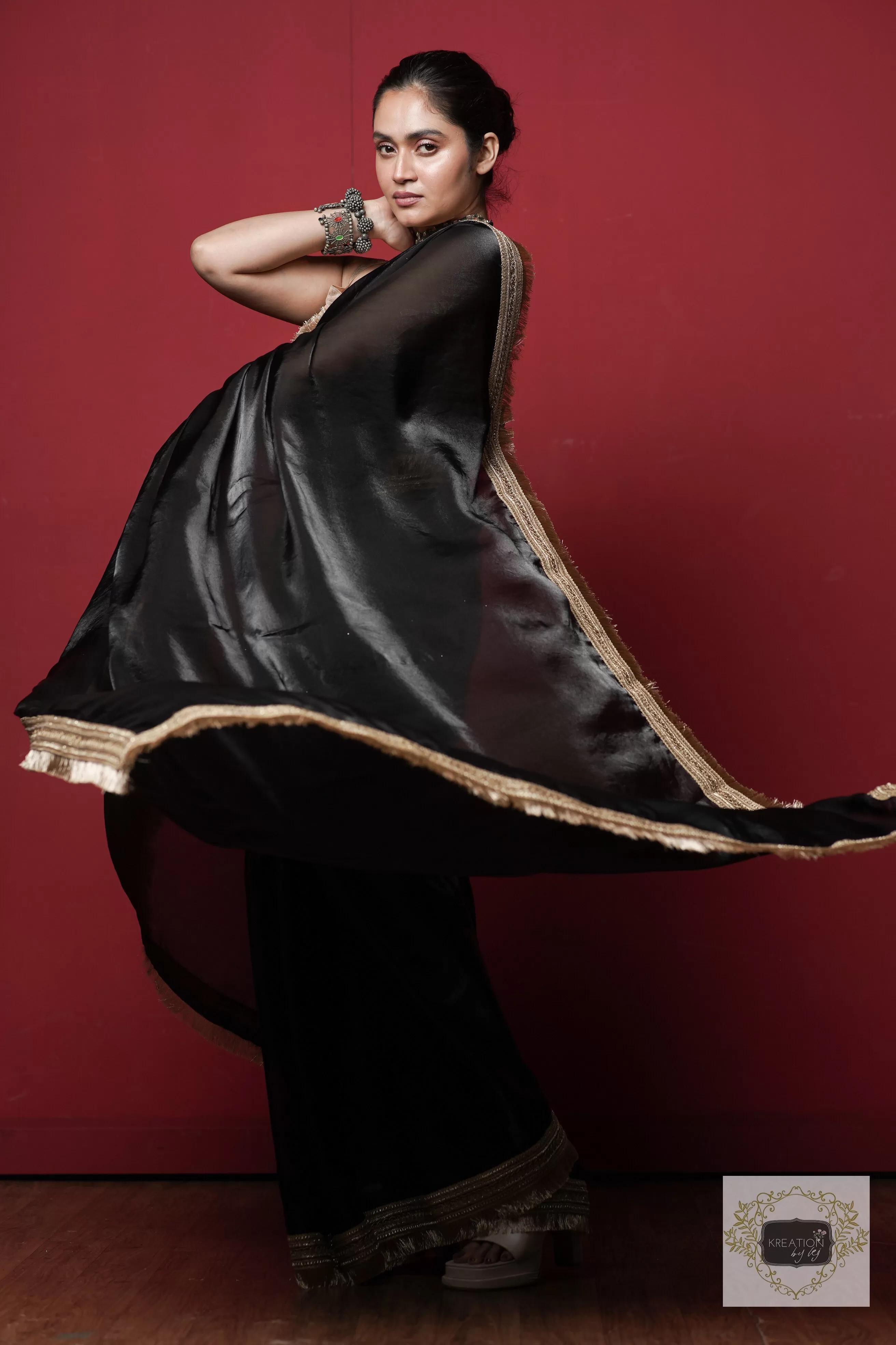 Black Banno Saree