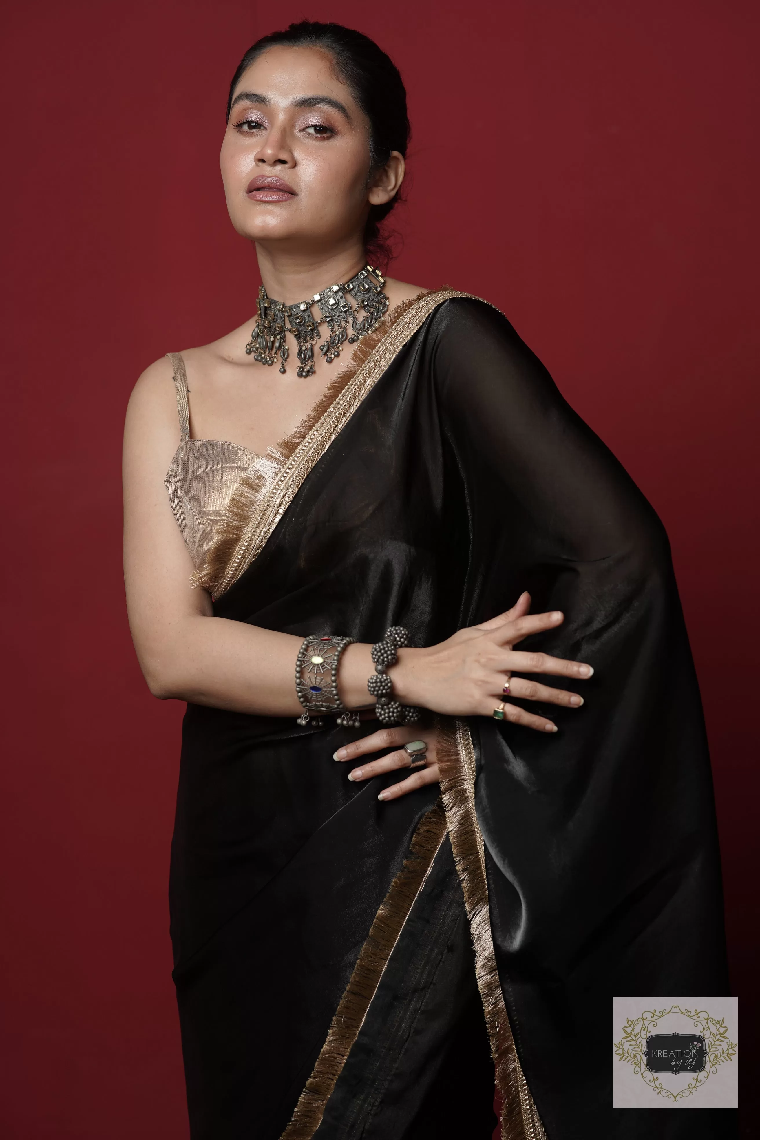 Black Banno Saree