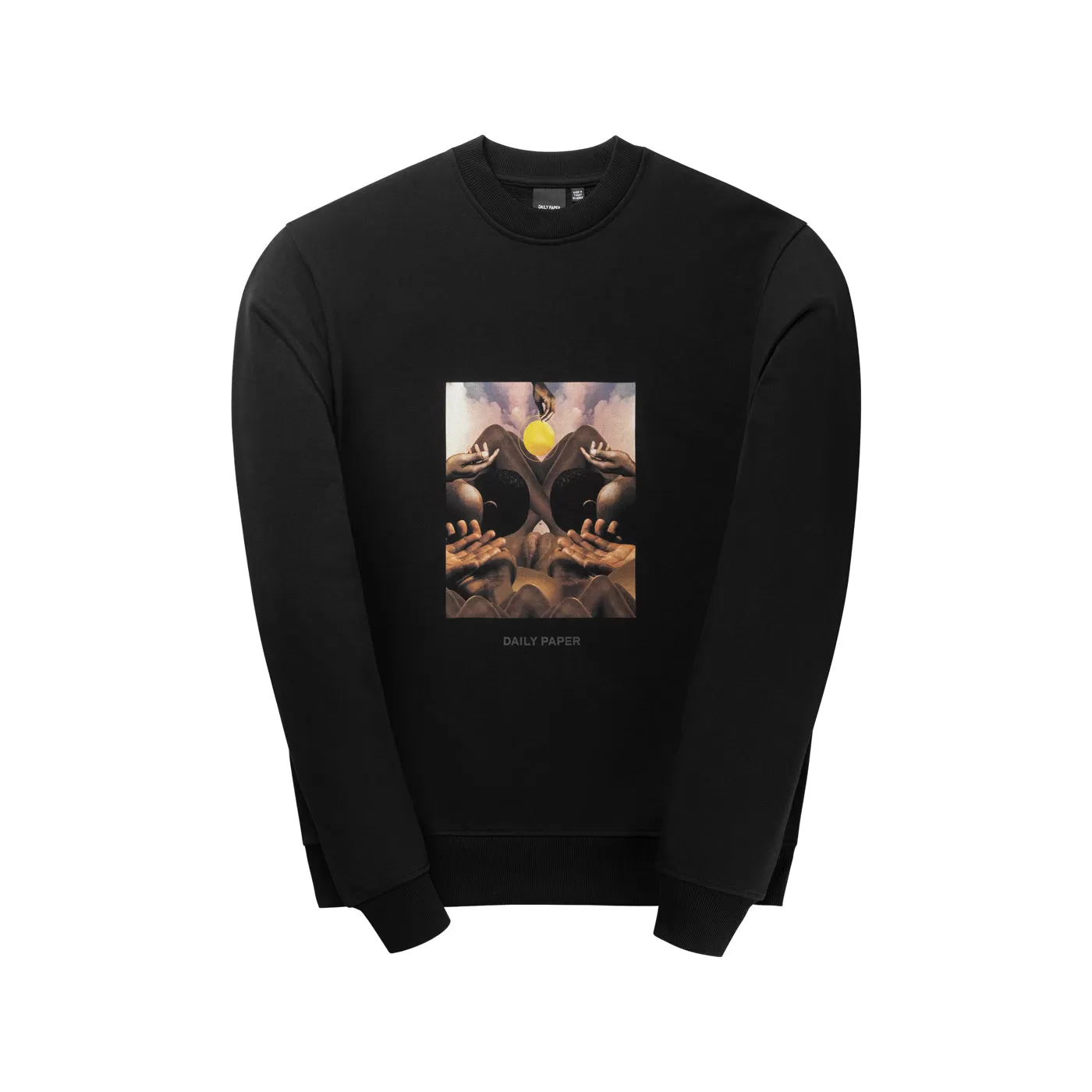 Black Landscape Oversized Sweater