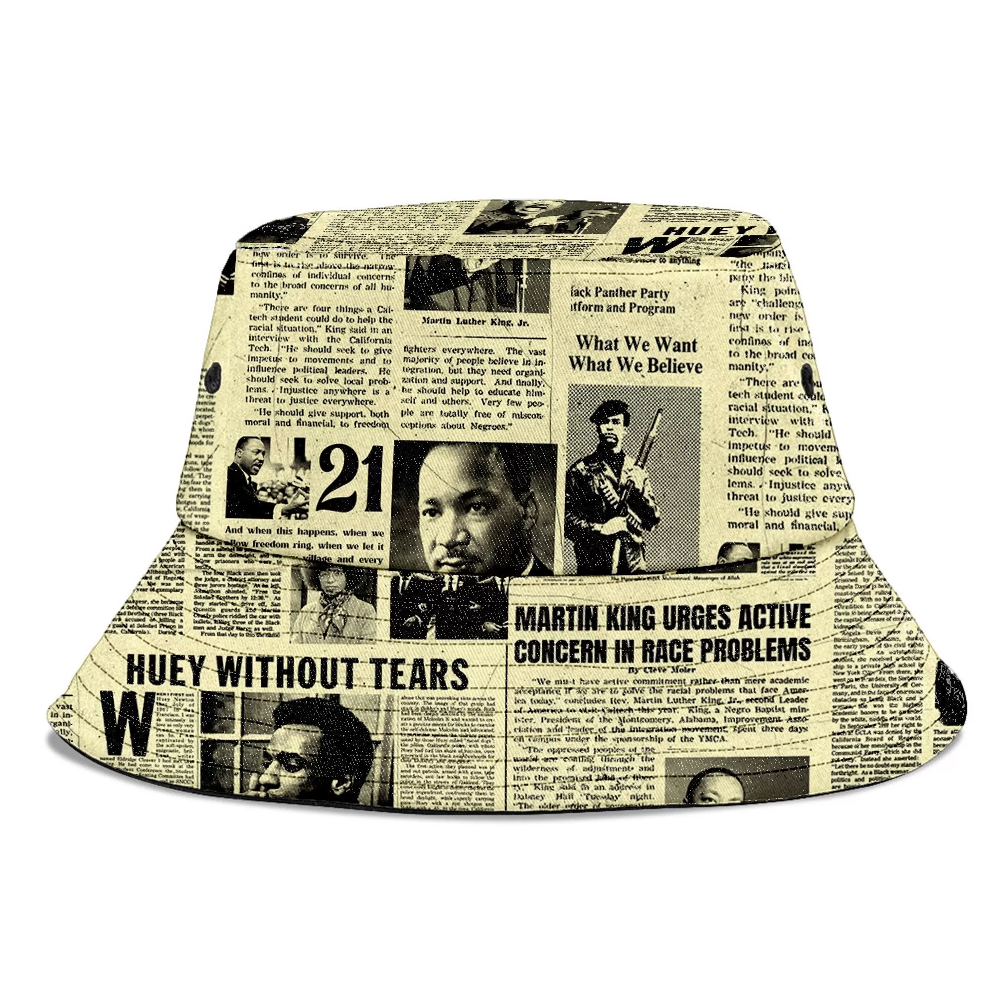 Black Power Newspaper Bucket Hat