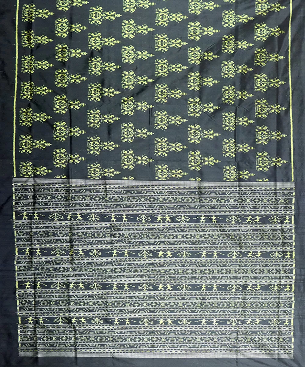 Black silk handloom sambalpuri saree