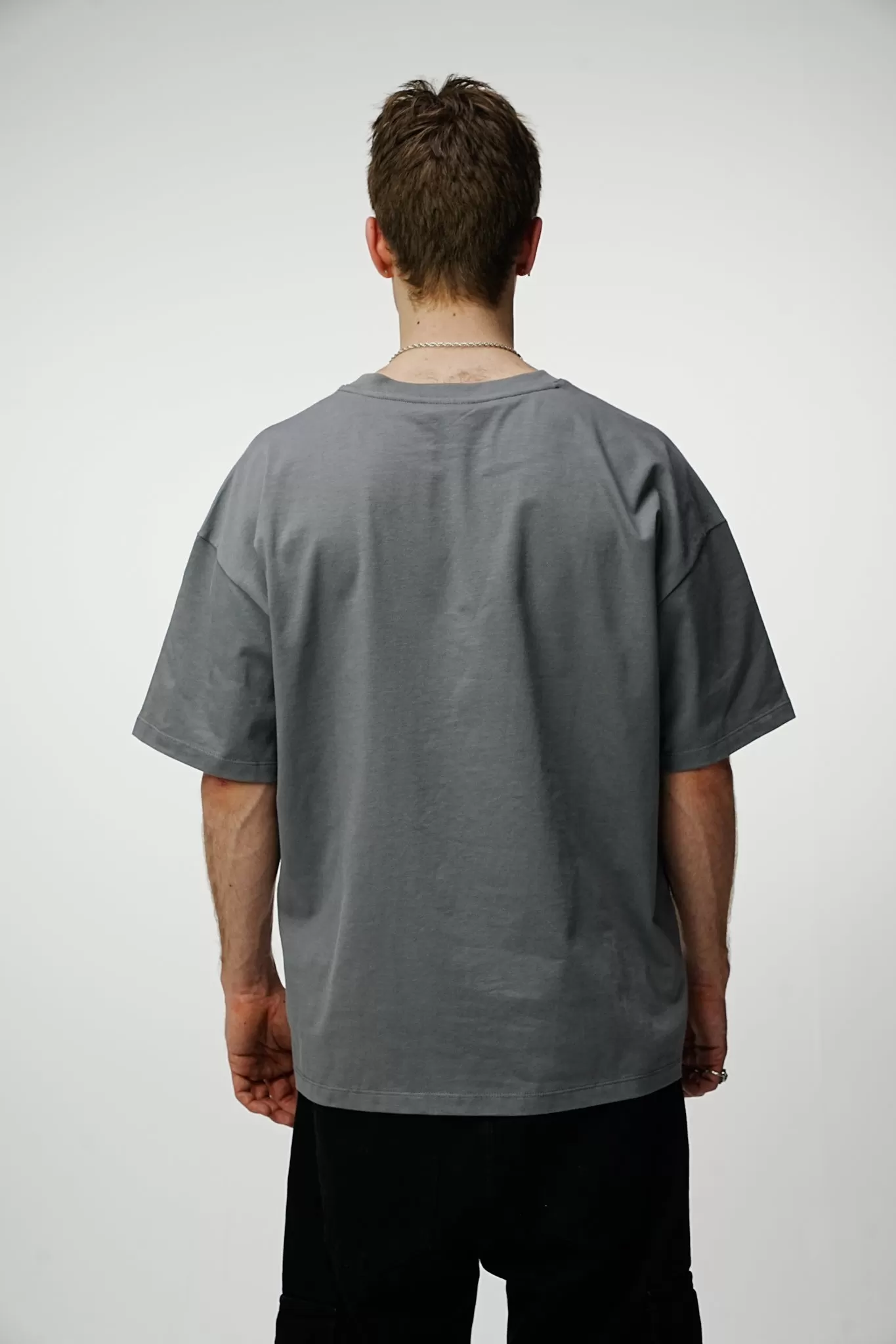 Blank 240GSM Oversized Tee - Smoked