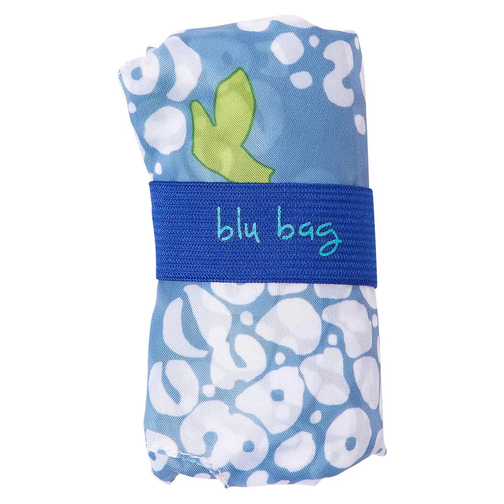 Blue Hydrangea Reusable Shopping Bag - Machine Washable