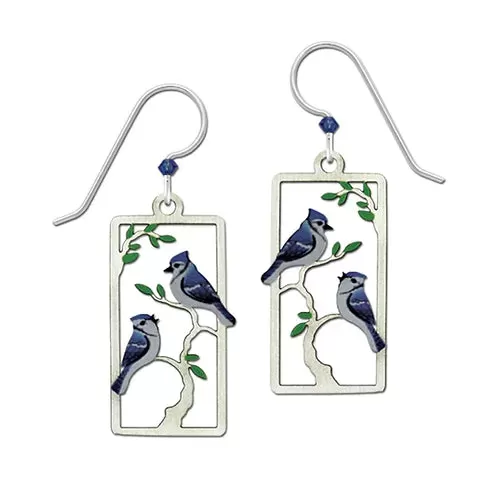 Blue Jays in Tree Dangles by Sienna Sky