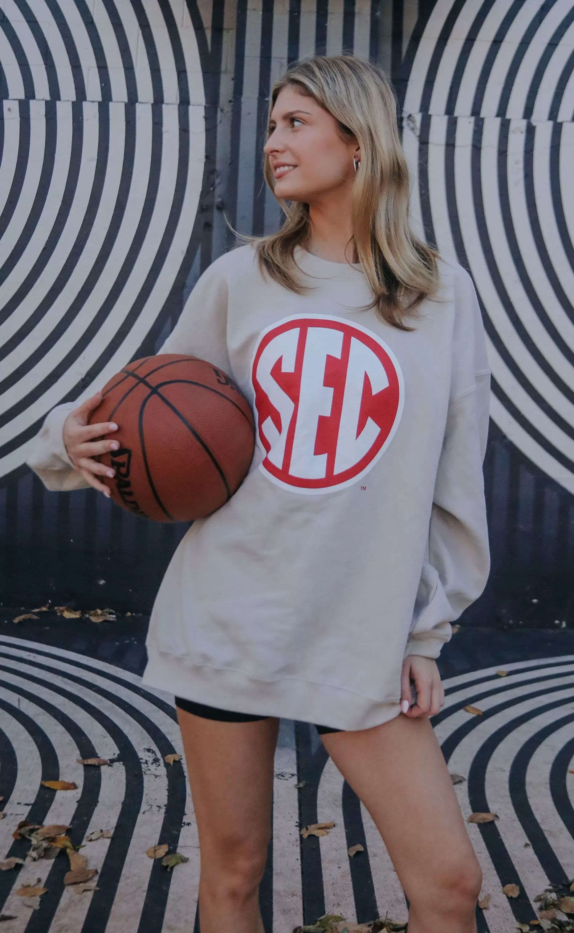 charlie southern: sec red emblem sweatshirt