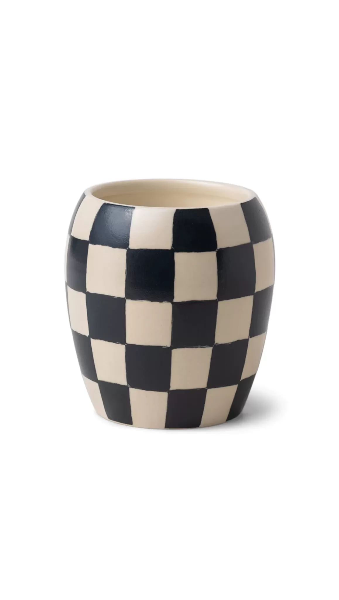 Checkmate 11 oz Candle - Checkered Porcelain Vessel