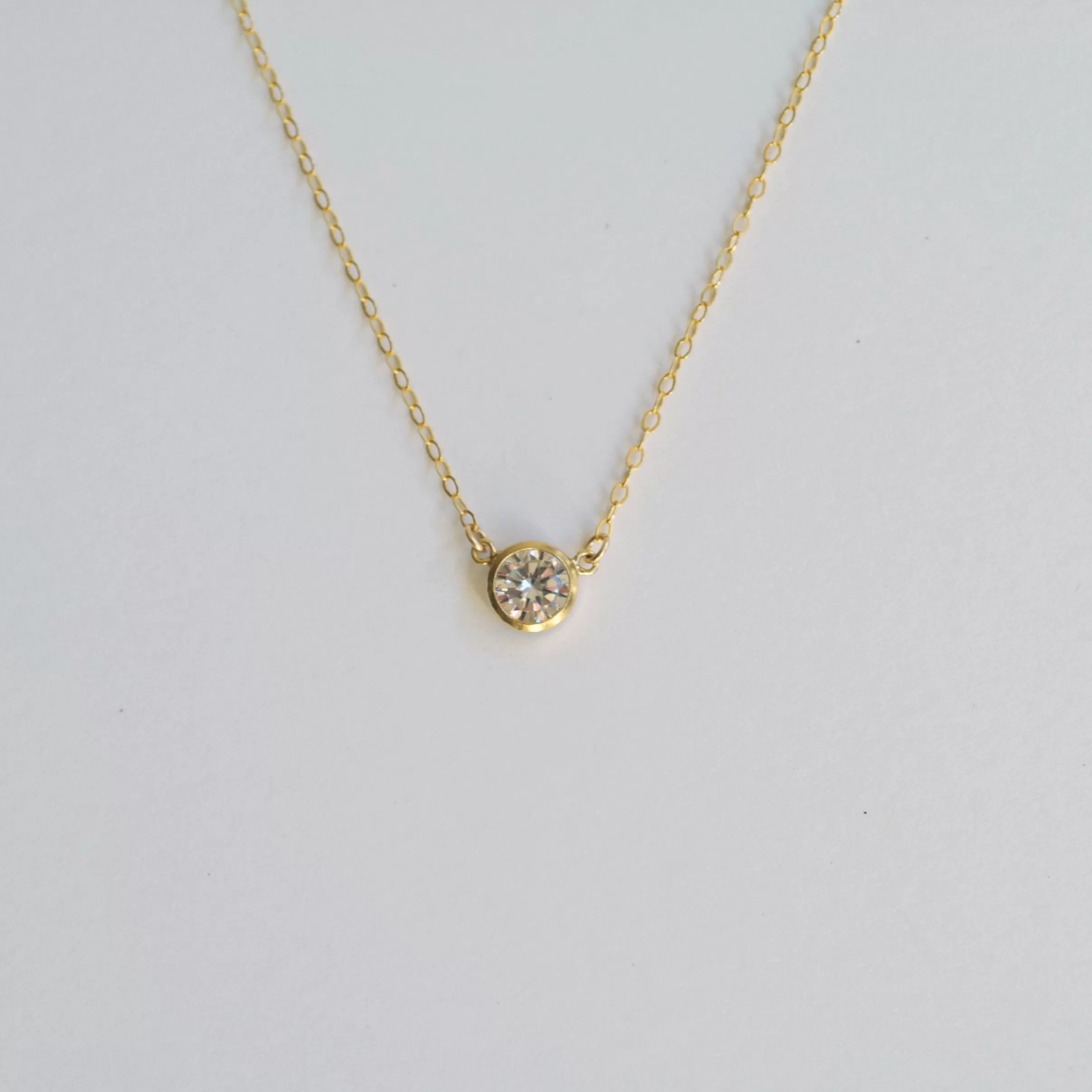 Collette Solitaire Necklace