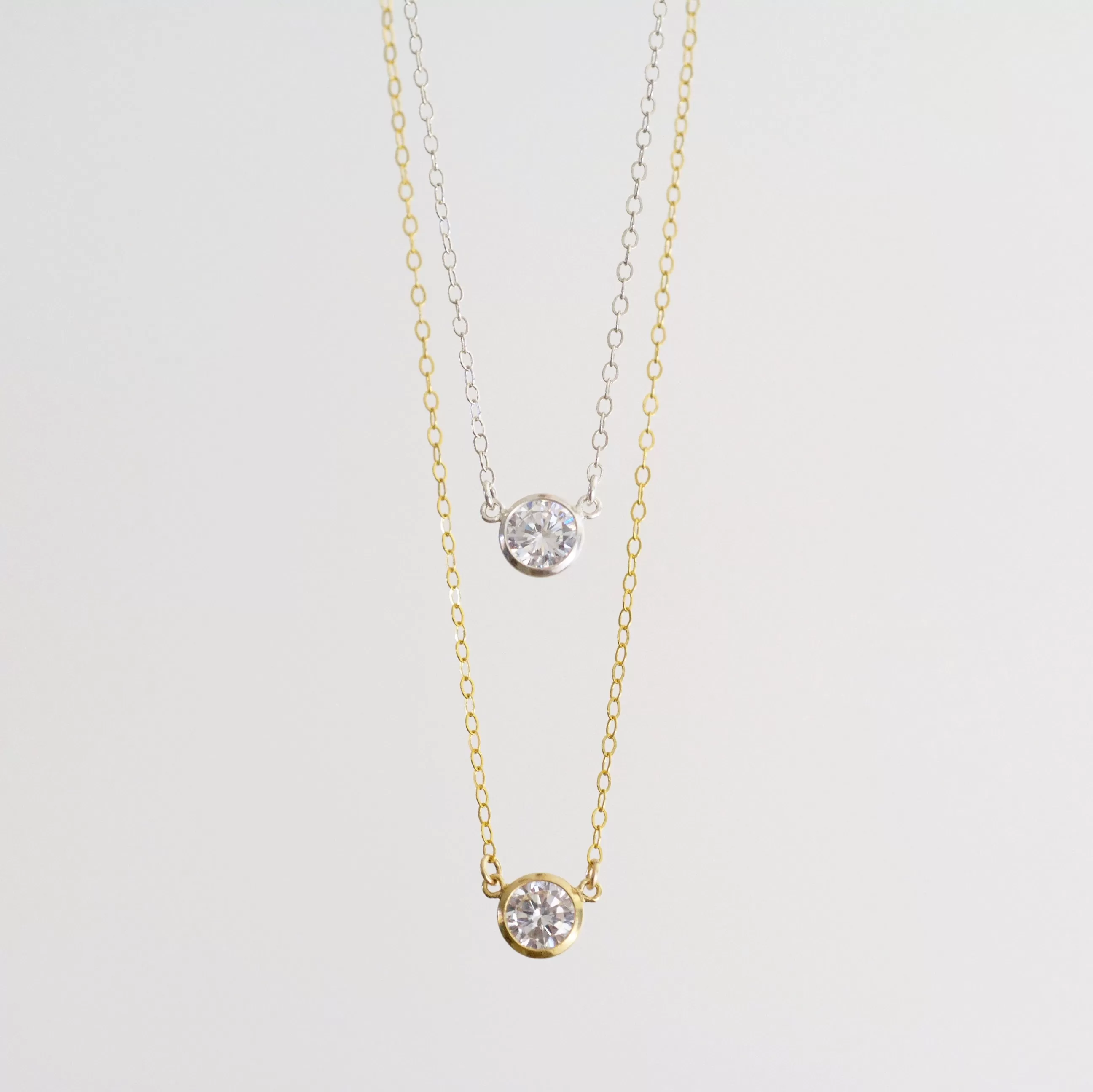 Collette Solitaire Necklace