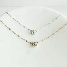 Collette Solitaire Necklace