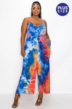 Colorful  Tie Dye Jumpsuit