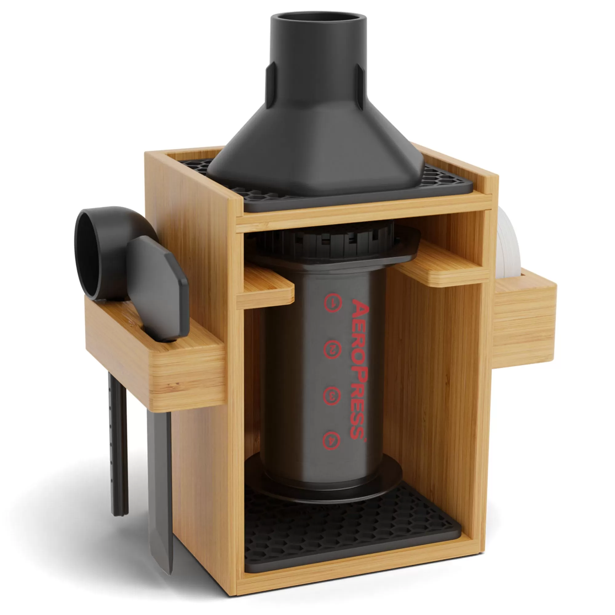 Compact Organizer for AeroPress Original Coffee Maker