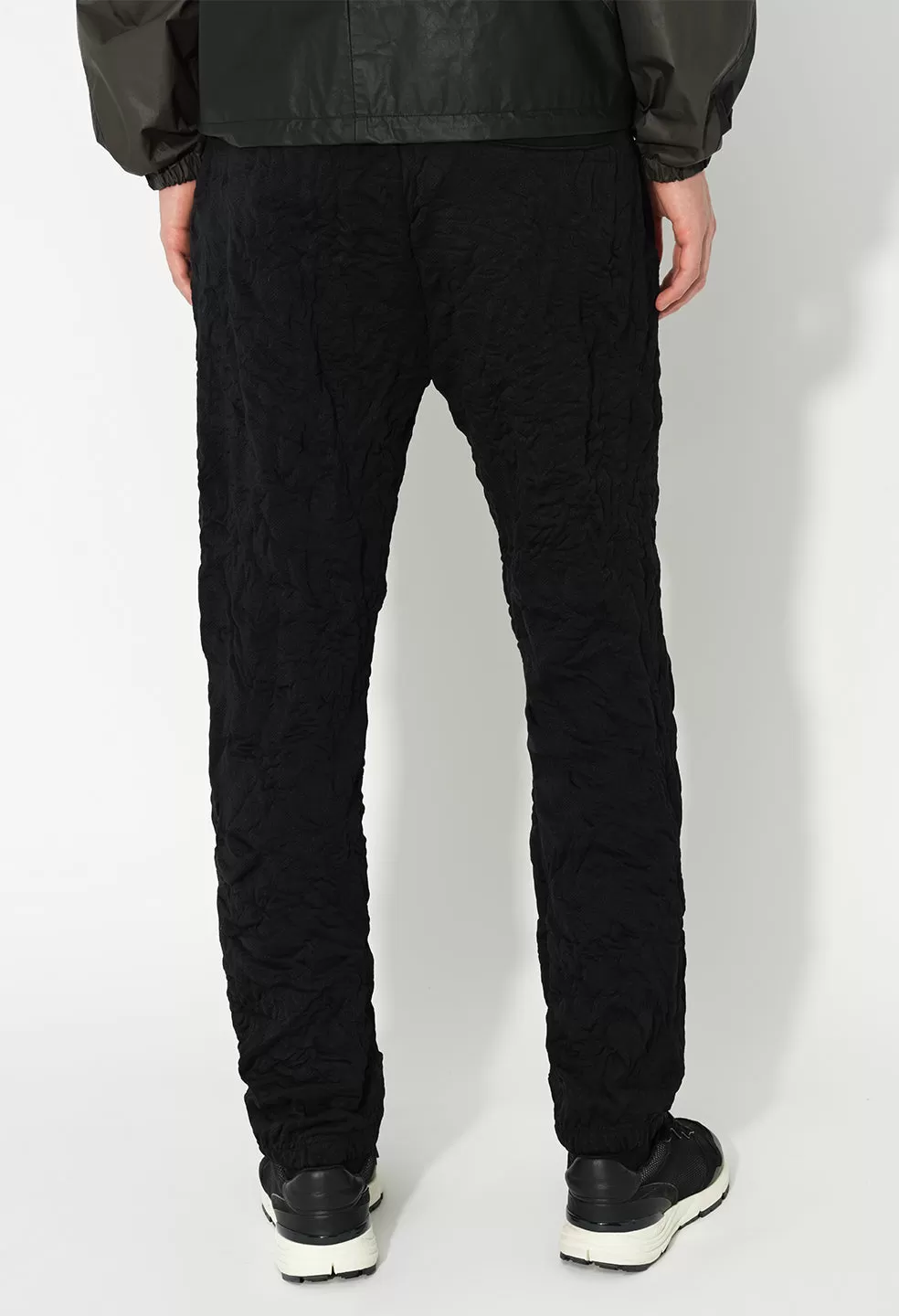 Crinkled Terry Sydney Sweats / Black