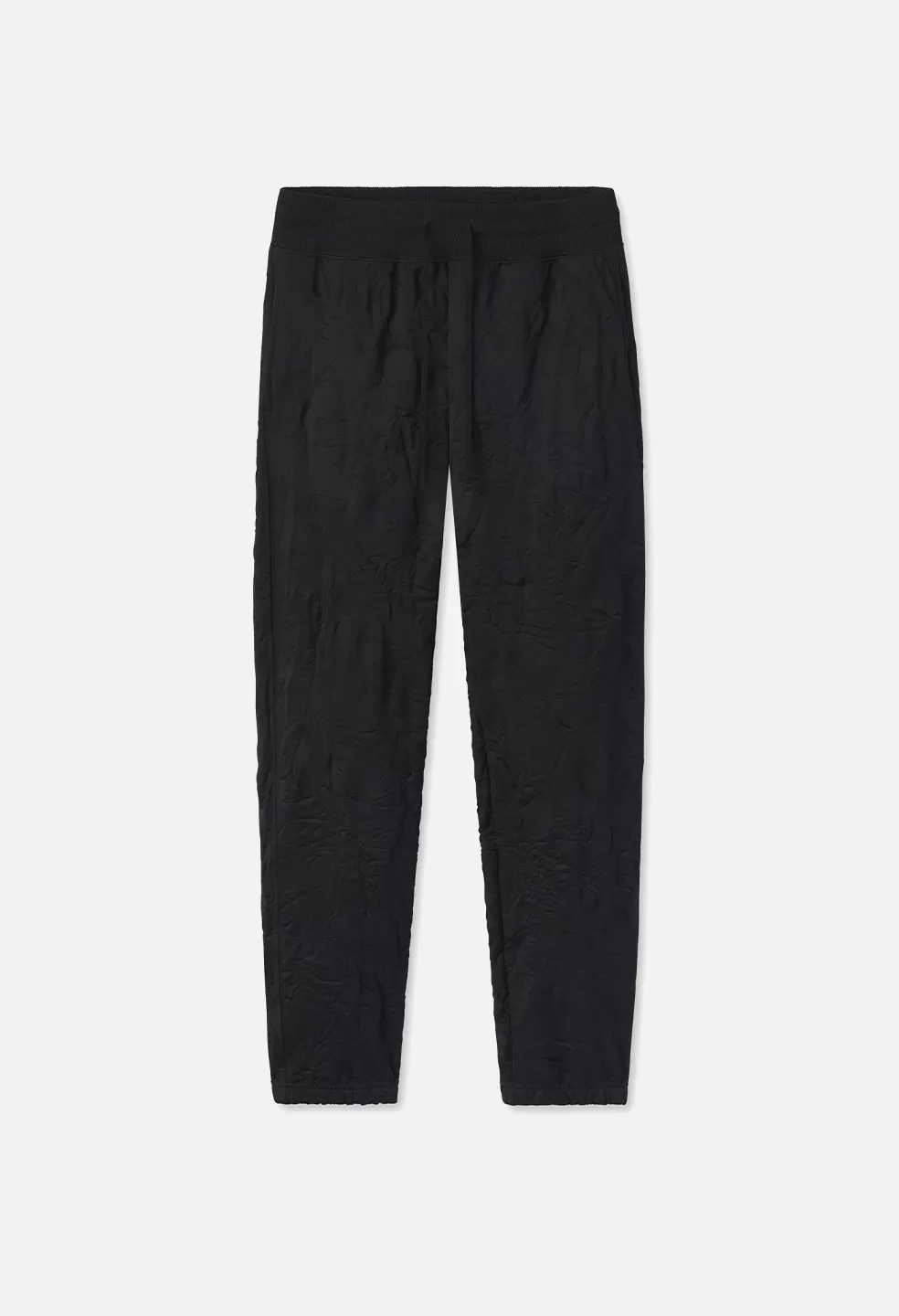 Crinkled Terry Sydney Sweats / Black