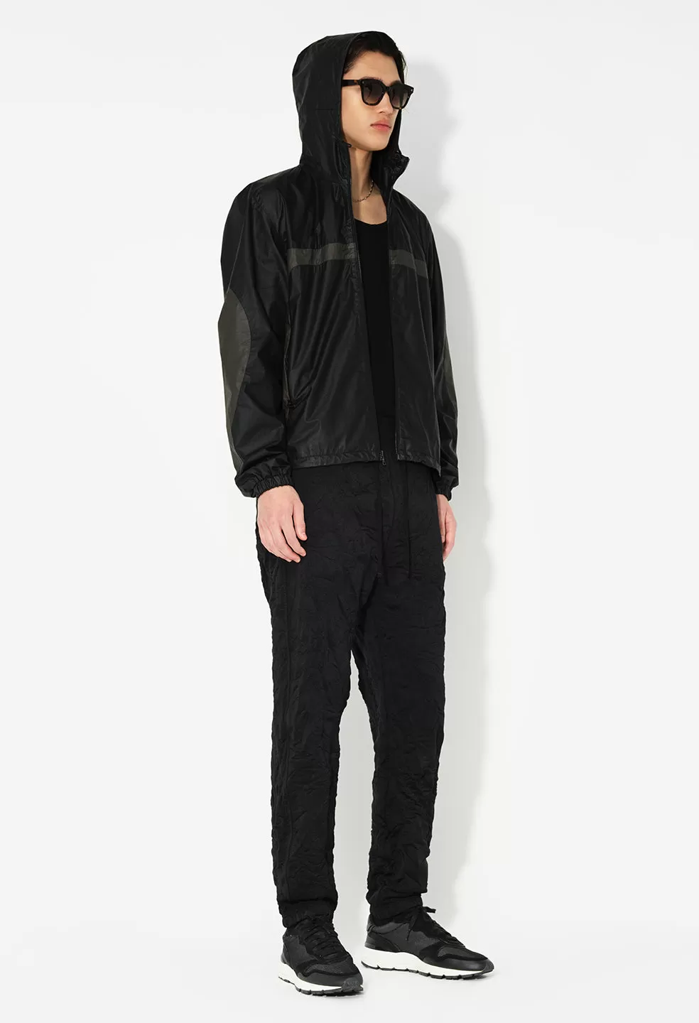 Crinkled Terry Sydney Sweats / Black