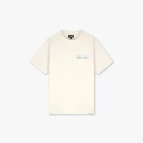 CROYEZ HARBOUR T-SHIRT - OFF-WHITE/LIGHT BLUE