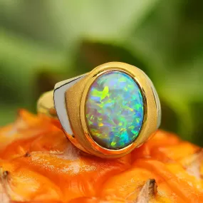 Crystal Starlight Opal Ring