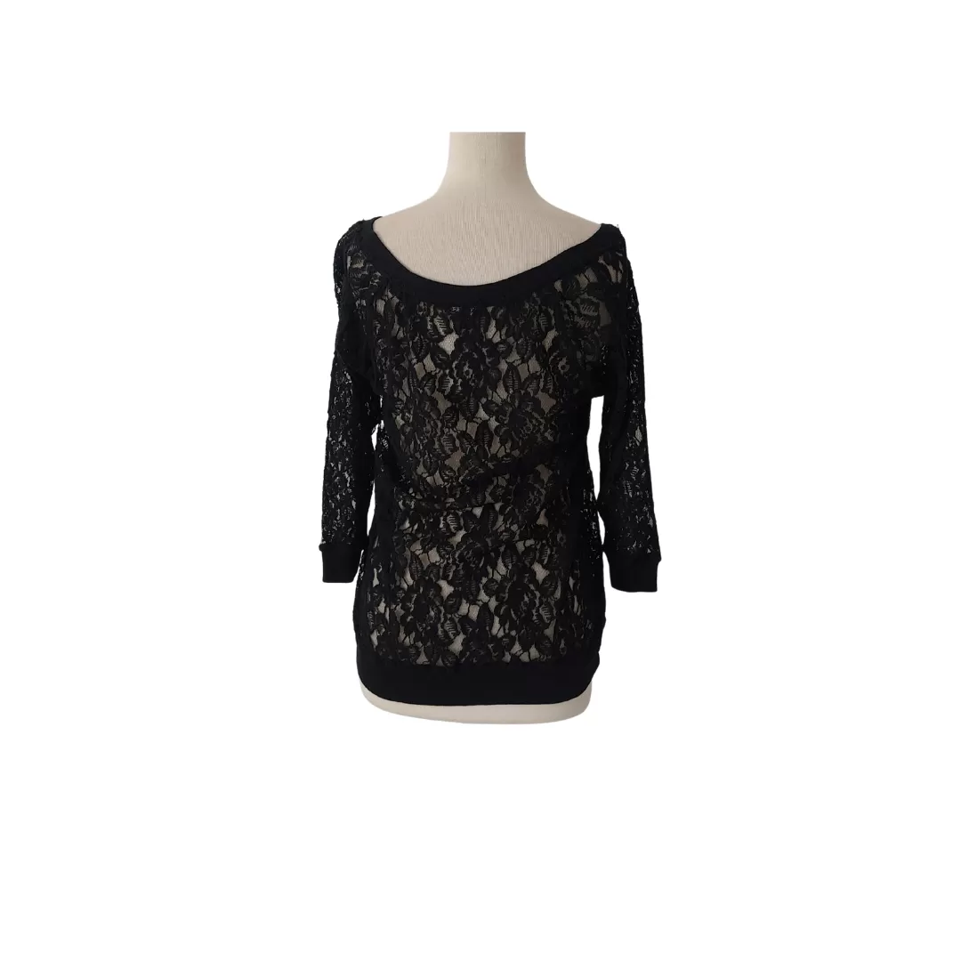 Express Black Lace Blouse | Gently Used |