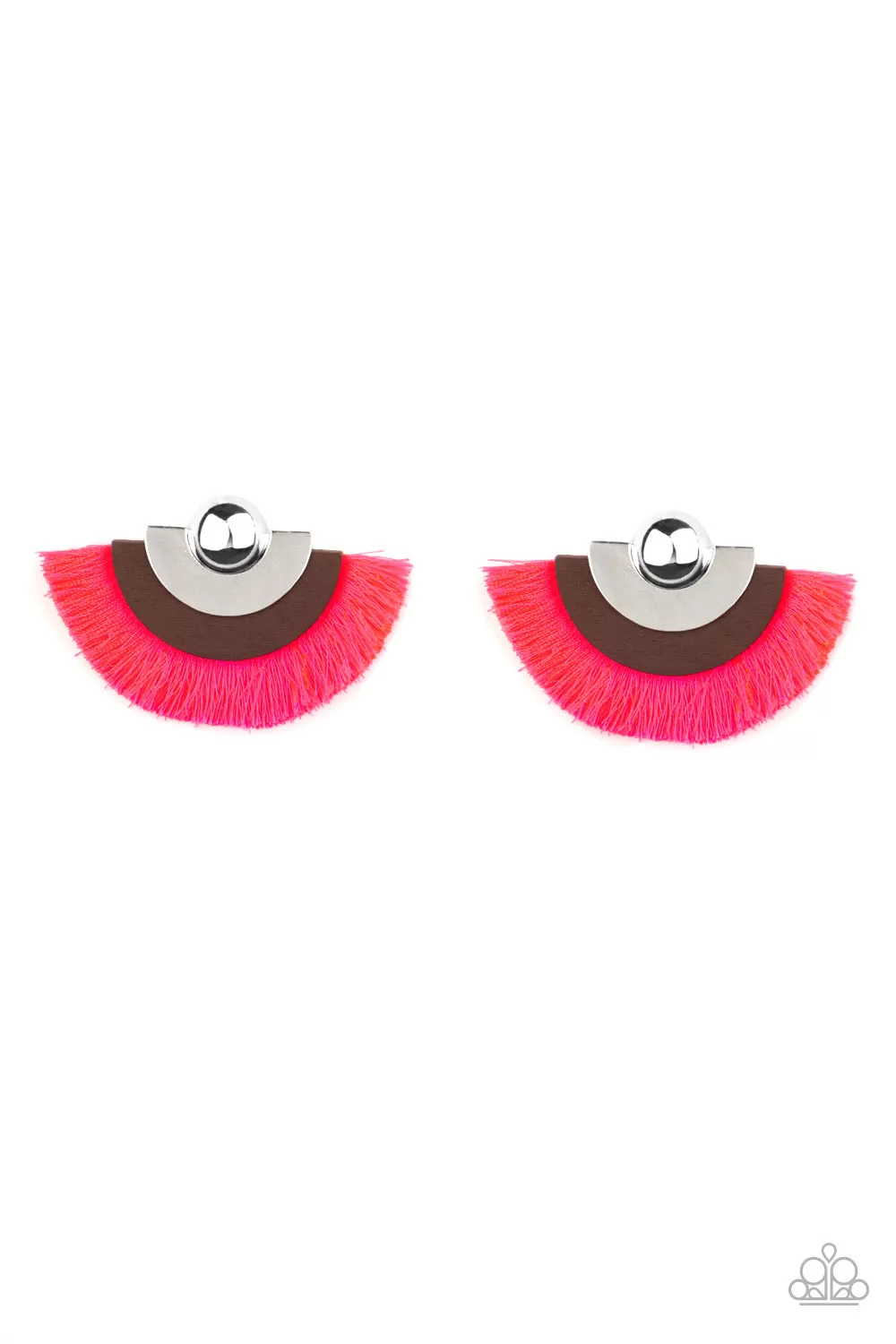 Fan The FLAMBOYANCE Pink-Earrings