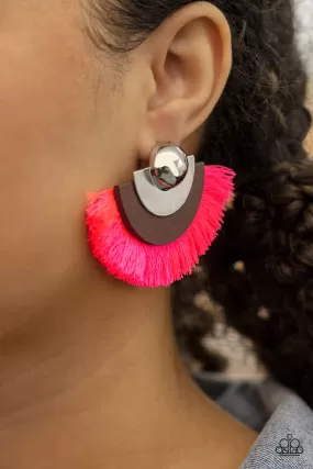 Fan The FLAMBOYANCE Pink-Earrings