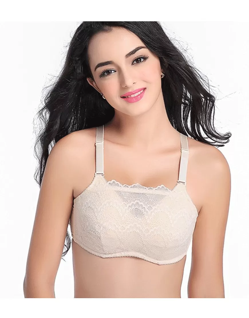 Full Lace Post Surgical Bra With Pockets