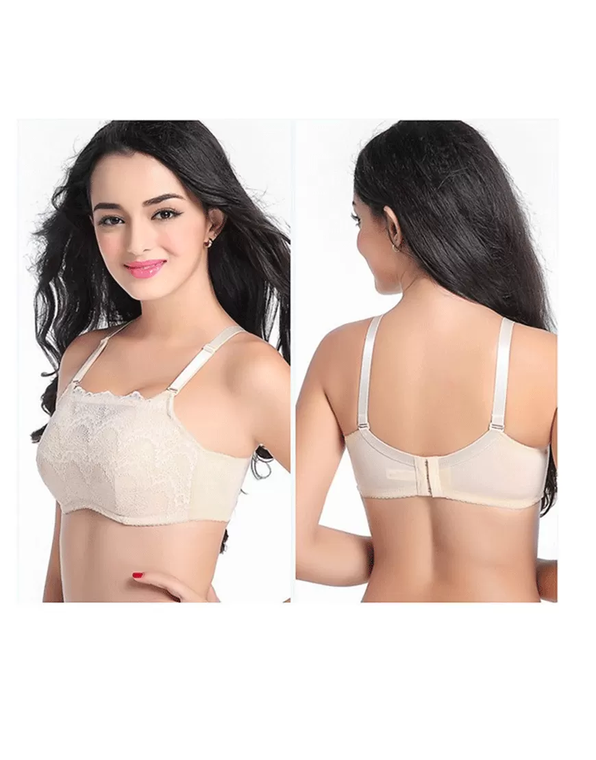 Full Lace Post Surgical Bra With Pockets