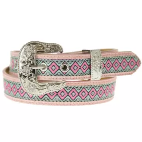 Girl's Brigalow Pink Aztec Belt