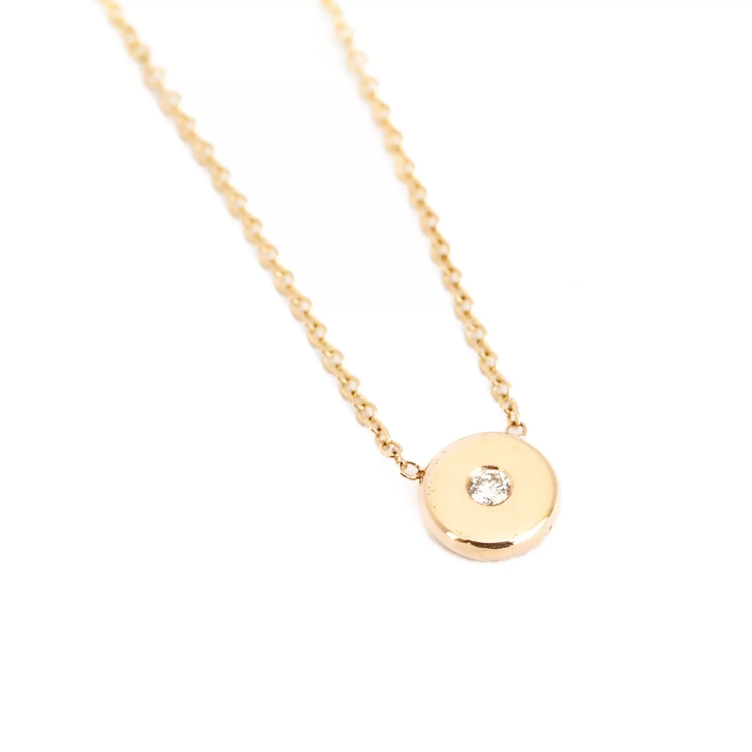 Gold Nugget Diamond Necklace