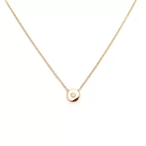 Gold Nugget Diamond Necklace