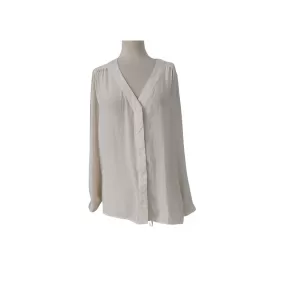 H&M Cream V-neck Blouse | Like New |