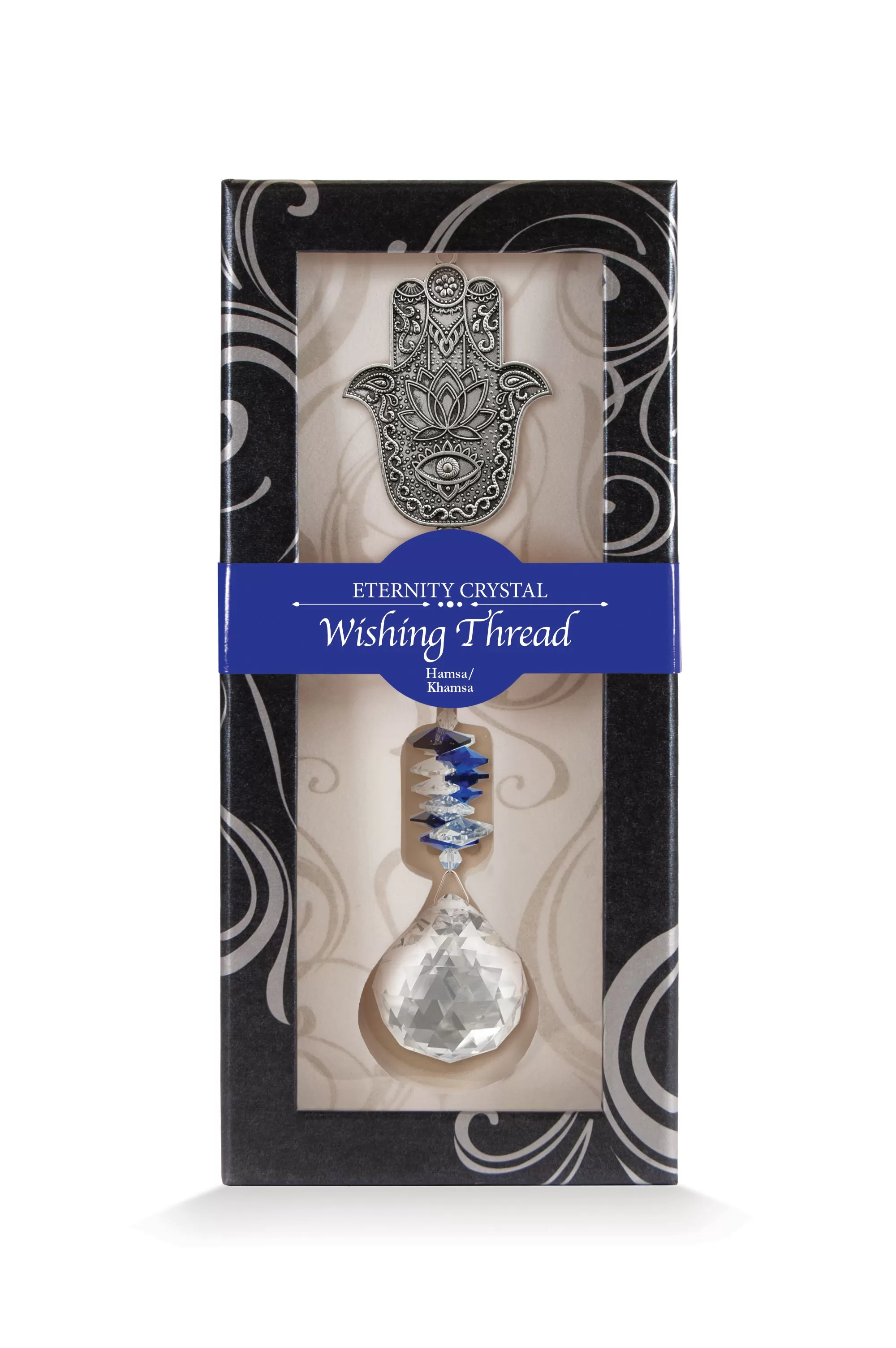 Hamsa Wishing Thread Eternity Crystal