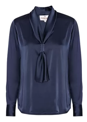 Karmamia Jules Bluse - Semi Rich Navy