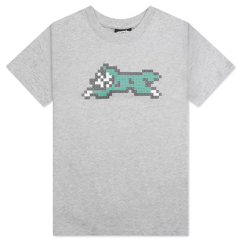 Kids Blocks S/S Tee - Heather Gray