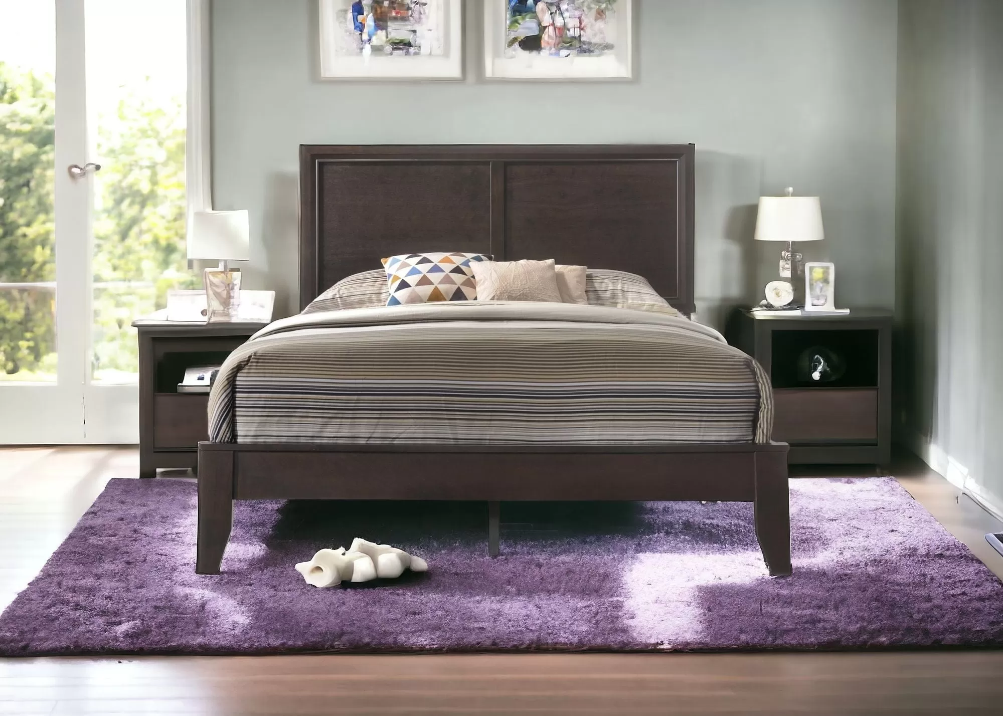 King Espresso Bed