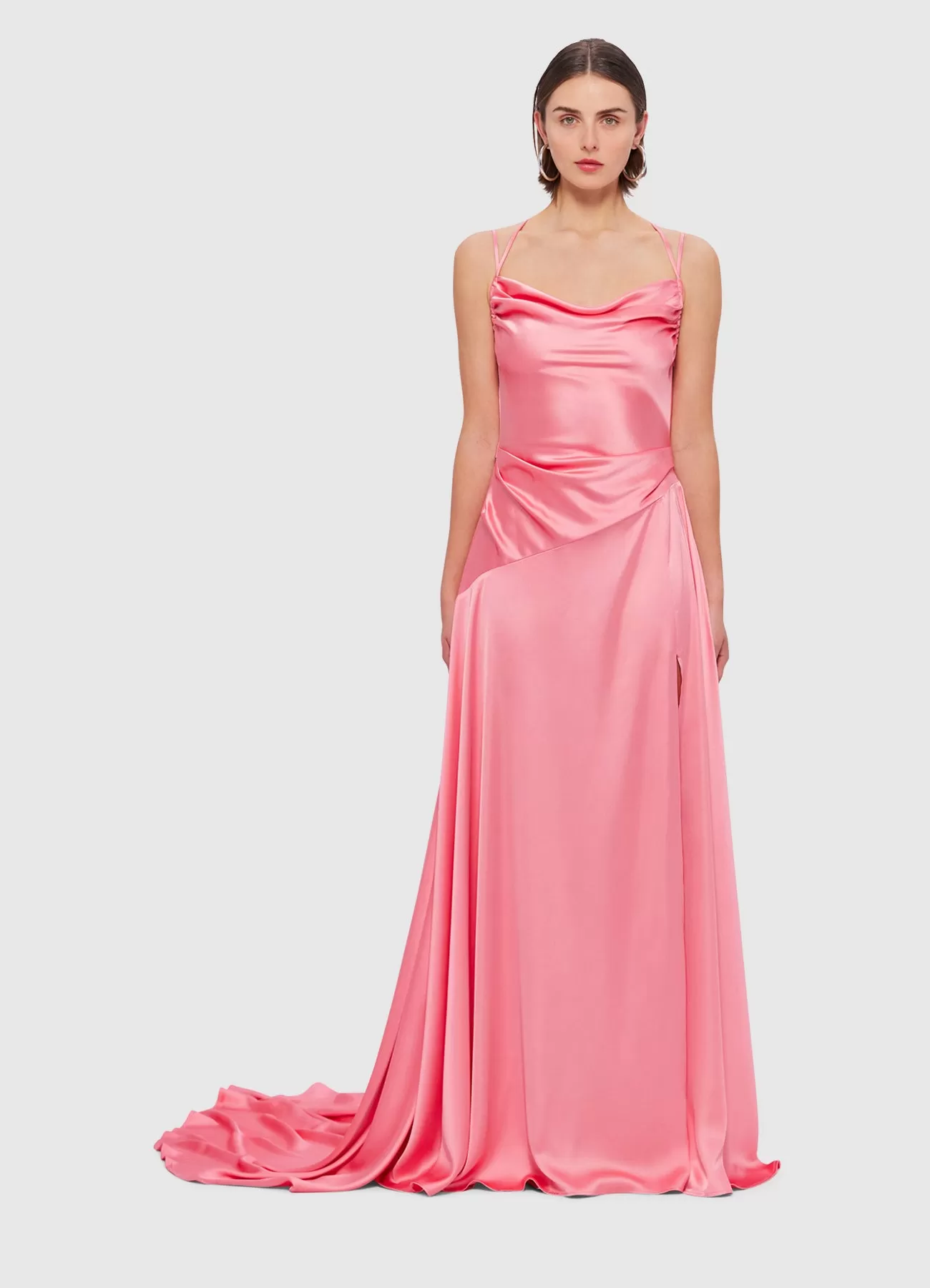 Leo Lin Melodie Gown - Watermelon