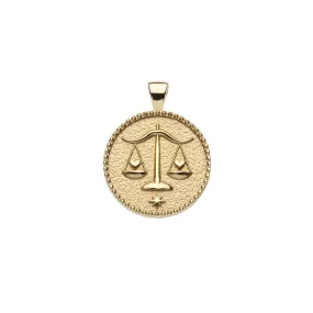 LIBRA JW Small Zodiac Pendant Coin - Sep 23 - Oct 22