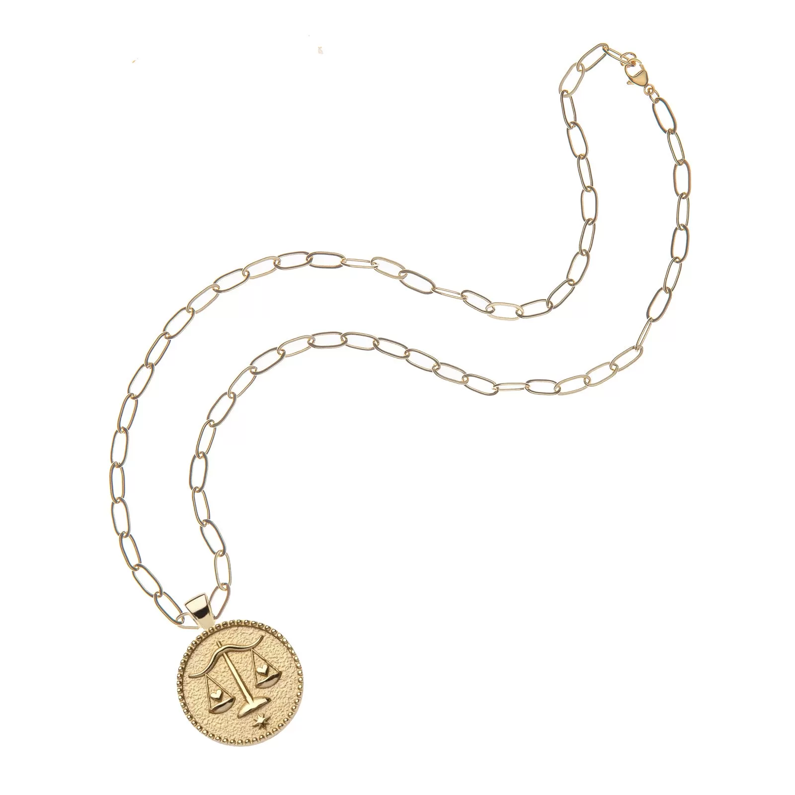 LIBRA JW Small Zodiac Pendant Coin - Sep 23 - Oct 22