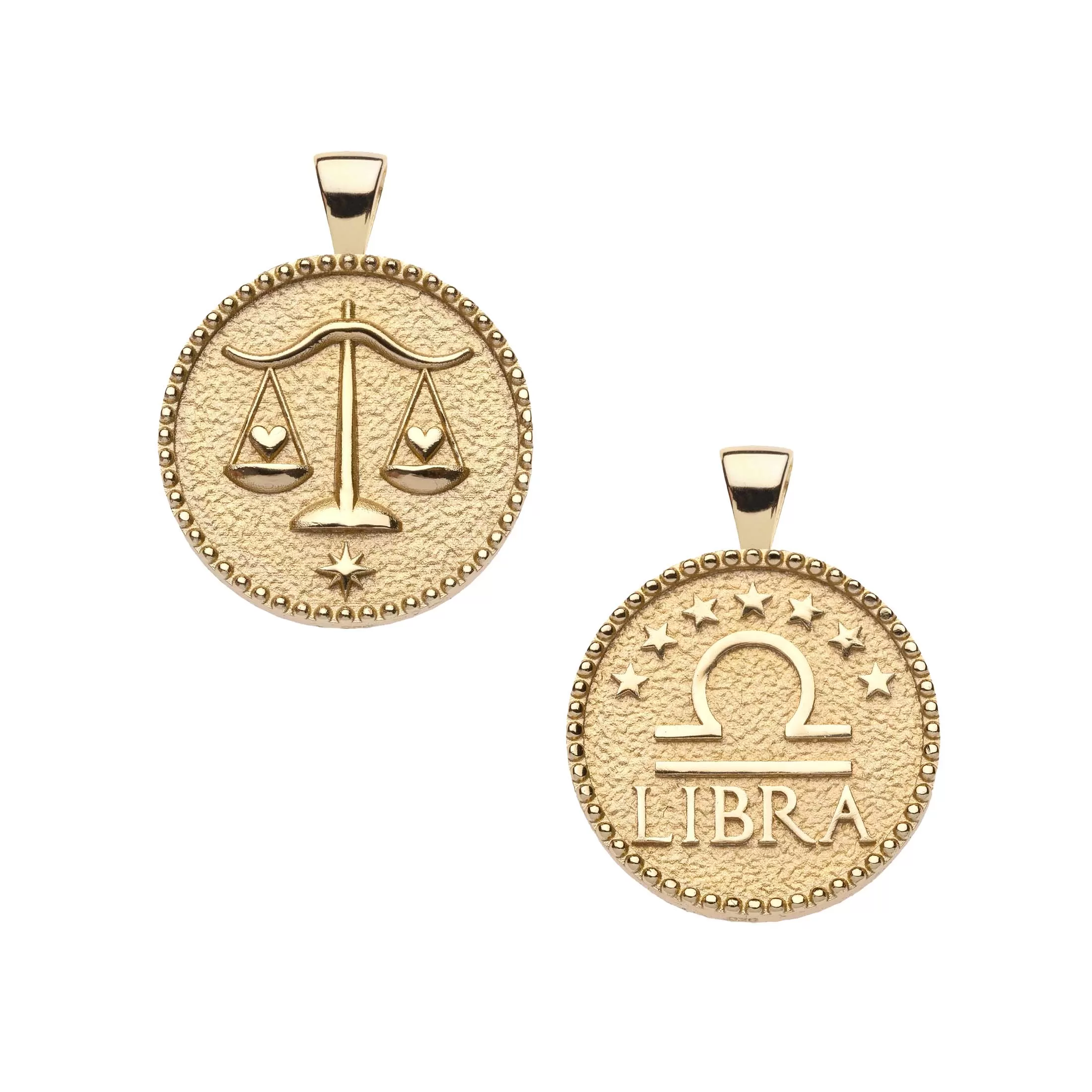 LIBRA JW Small Zodiac Pendant Coin - Sep 23 - Oct 22