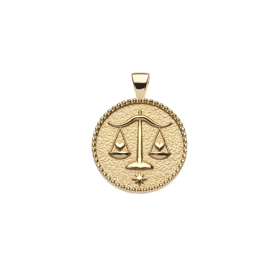 LIBRA JW Small Zodiac Pendant Coin - Sep 23 - Oct 22