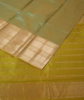 Light green mangalagiri cotton silk handwoven saree