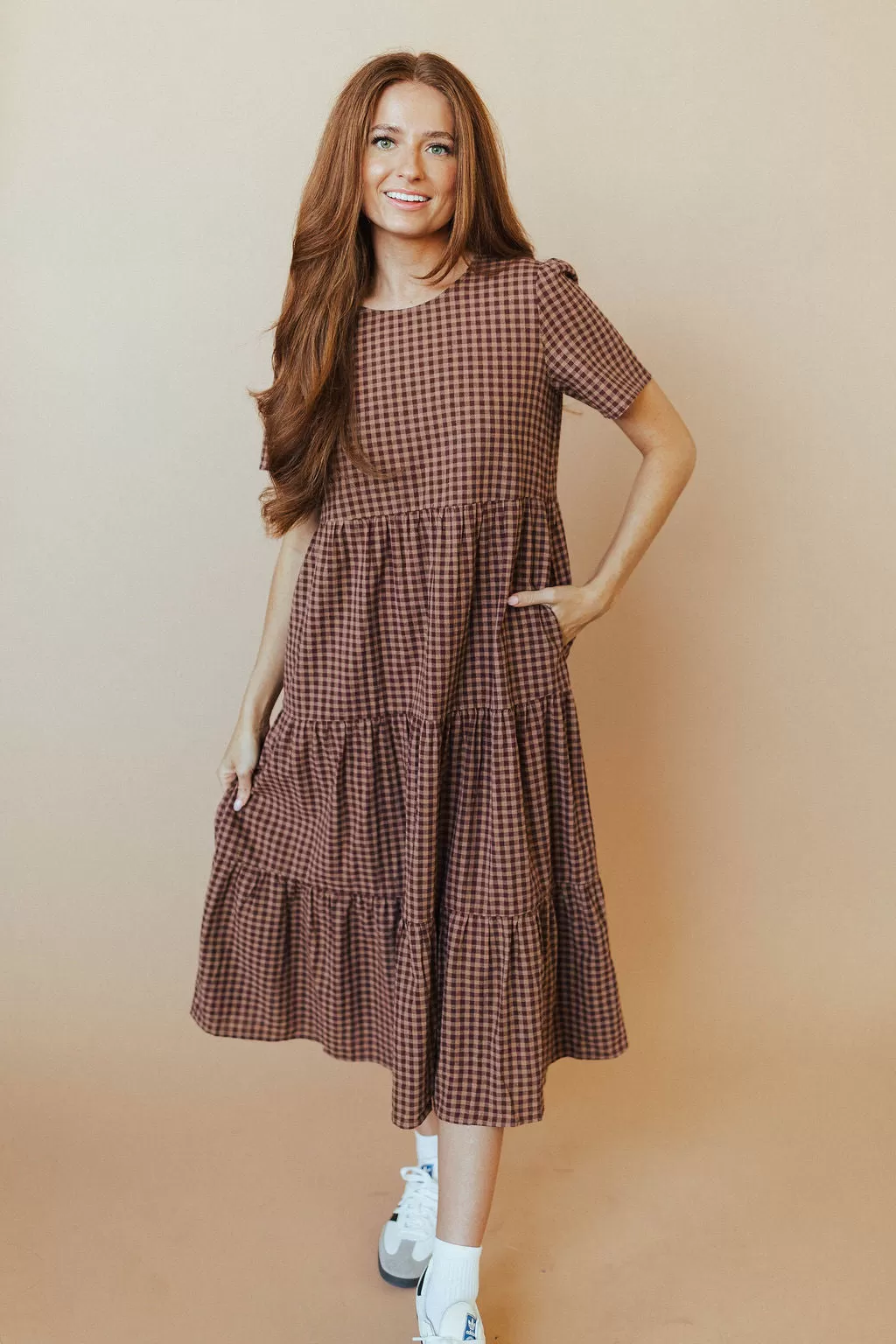 Lizzie Gingham Midi