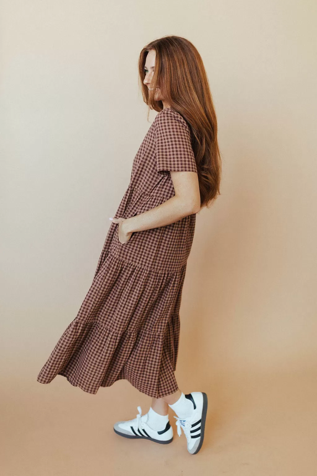 Lizzie Gingham Midi