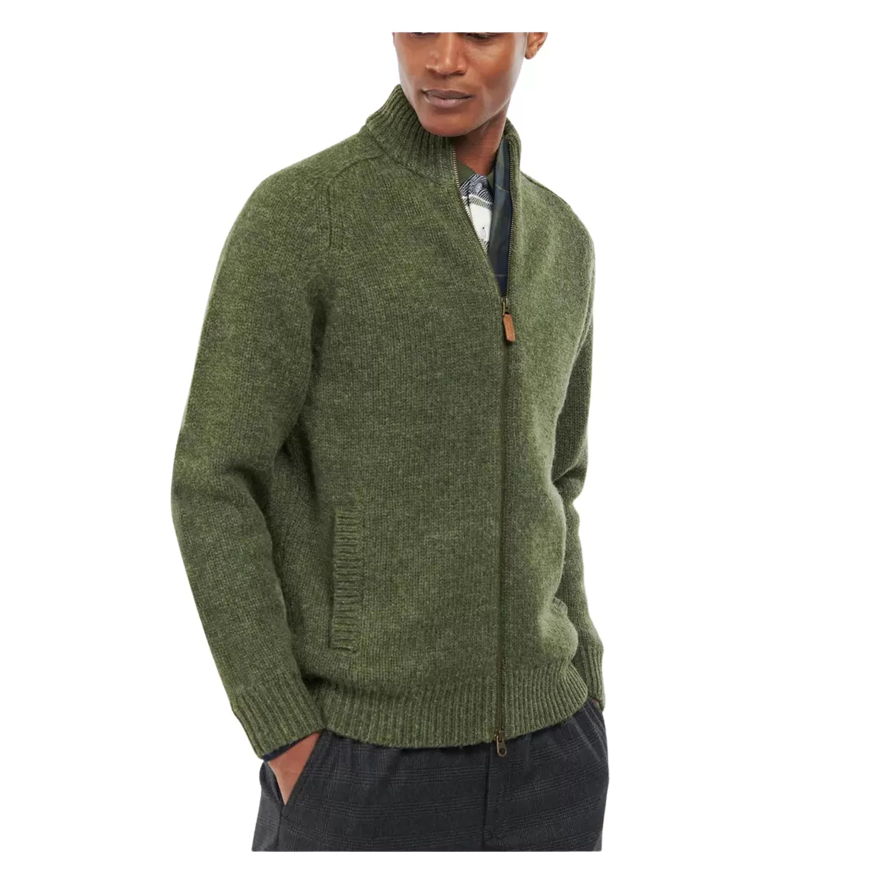 Maglione Barbour Calder Jumper Zip Verde